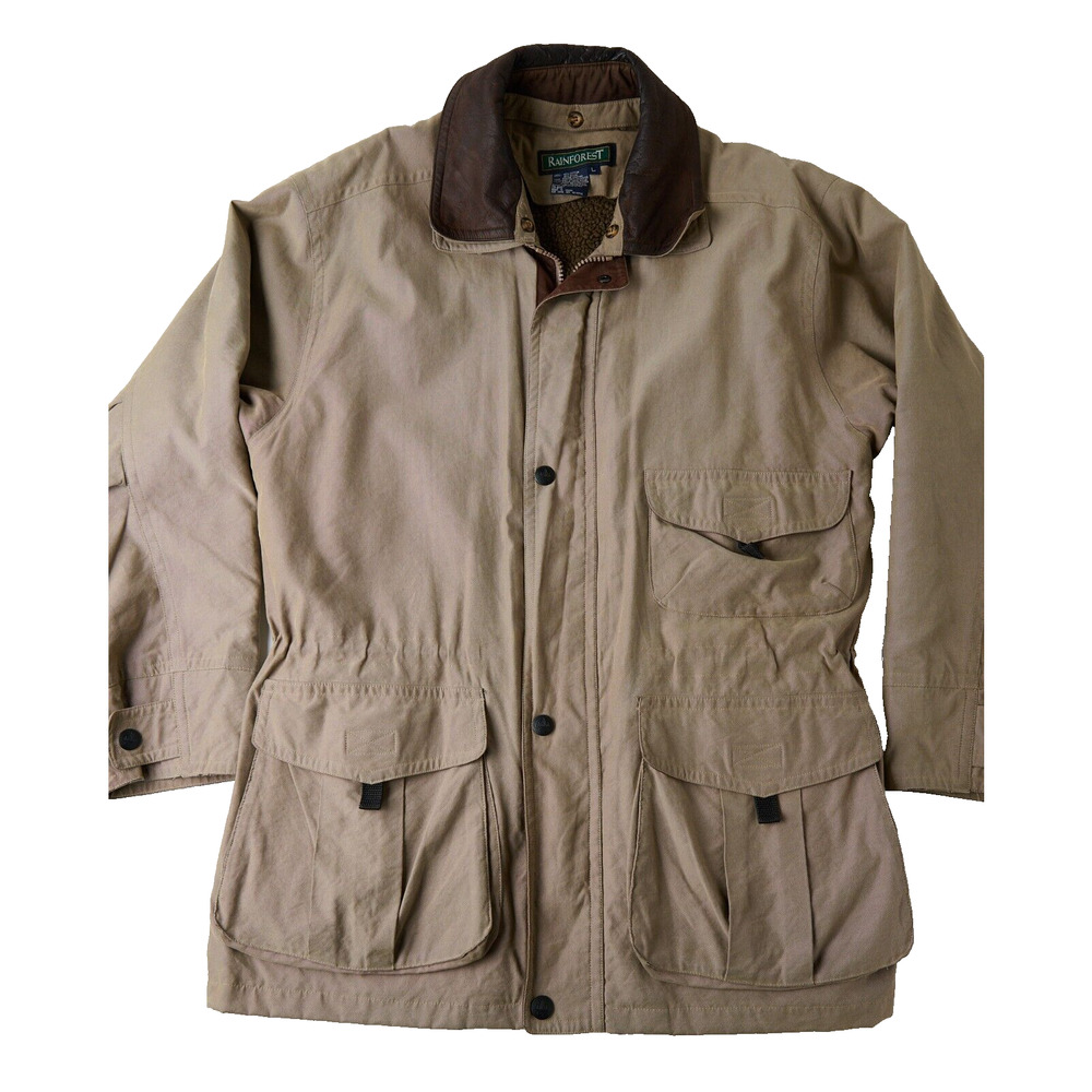 Vtg Rainforest Cold Winter Coat Removable Lining Chore Barn Gorpcore Mens Sz XL